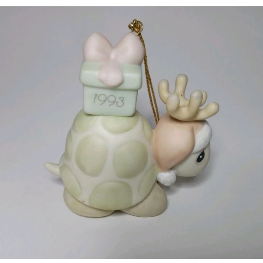 Vtg Precious Moments Slow Down And Enjoy The Holidays 1993 Christmas Ornament